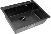 Кухонная мойка ARFEKA Eco AR PVD Nano Decor Volcanic Rock 70x50 (черный)