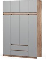 Шкаф распашной Soma ШК-4 160-235 (дуб крафт золотой/серый)
