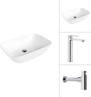 Умывальник Lauter 21454 + Moon 21СK81691C + сифон 21635CH (хром)