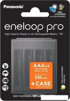 Аккумулятор Panasonic Eneloop Pro AAA BK-4HCDE/4CP+case (4 шт)
