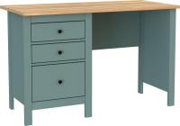 Офисный стол Mio Tesoro Сага 120x56 2.08.06.160.16 (темно-бирюзовый/ясень)