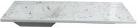 Умывальник Marko Марсал 120 L (белый мрамор)