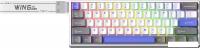 Клавиатура AULA WIN60HE Max (белый/серый/синий, Wing Chun)