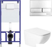 Унитаз подвесной Saniteco KW-99048 + 525 040000 + L3 040013