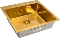 Кухонная мойка ARFEKA Eco AR PVD Nano Decor 70x50 (золото)
