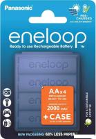 Аккумулятор Panasonic Eneloop AA BK-3MCDE/4CP+case (4 шт)
