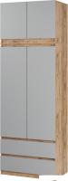 Шкаф распашной Soma ШК-2 80-235 (дуб крафт золотой/серый)