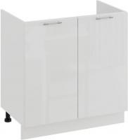 Шкаф напольный Трия Весна 1Н8М (белый/белый глянец)
