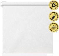 Рулонная электроштора НеоФьюжен Джерси 200х250 левая (белый, белая фурнитура)