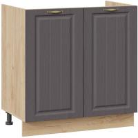 Шкаф напольный Трия Лина 1Н8М (дуб крафт золотой/графит)