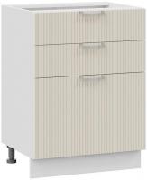 Шкаф напольный Трия Кимберли 1Н6Я3 (белый/крем)