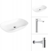 Умывальник Lauter 21570 + Moon 21СK81691C с сифоном 21635CH (хром)