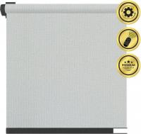 Рулонная электроштора НеоФьюжен Эден 250 180х250 правая (серый, черная фурнитура)