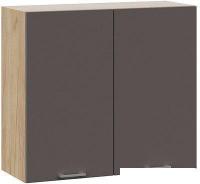 Шкаф навесной Трия Габриэлла 1В8 (дуб крафт золотой/муссон)