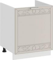 Шкаф напольный Трия Долорес 1Н5М (белый/крем)