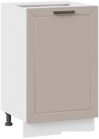 Шкаф напольный Трия Лорас 1Н5 (белый/холст латте)