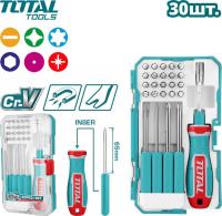 Набор отвертка с битами Total TACSD30306 (30 предметов)