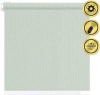 Рулонная электроштора НеоФьюжен Эден 200 230х200 левая (снежная мята, белая фурнитура)