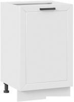 Шкаф напольный Трия Лорас 1Н5 (белый/холст белый)