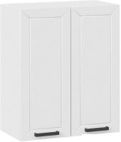 Шкаф навесной Трия Лорас 1В6 (белый/холст белый)