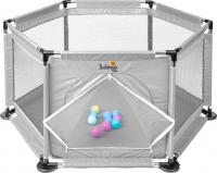 Игровой манеж Solmax&Kids ZV97981 (серый)