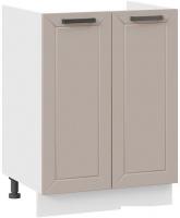 Шкаф напольный Трия Лорас 1Н6М (белый/холст латте)