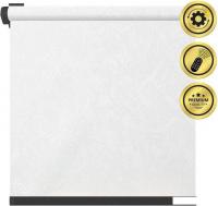 Рулонная электроштора НеоФьюжен Джерси 120х250 правая (белый, черная фурнитура)