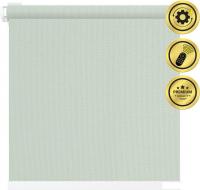 Рулонная электроштора НеоФьюжен Эден 200 120х250 правая (снежная мята, белая фурнитура)