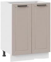 Шкаф напольный Трия Лорас 1Н6 (белый/холст латте)