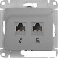 Розетка телефонная Schneider Electric Glossa GSL000385 (алюминий)