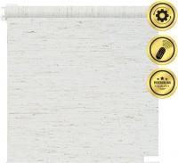 Рулонная электроштора НеоФьюжен Оливия 270х250 правая (лен, белая фурнитура)