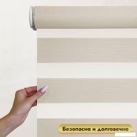 Рулонная электроштора НеоФьюжен Юпитер 270х250 левая (слоновая кость, белая фурнитура)
