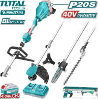 Комбимотор Total TSTLI2040386 (с 2-мя АКБ)