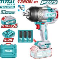 Гайковерт Total TIWLI20135 (с 2-мя АКБ, кейс)