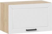 Шкаф навесной Трия Лорас 1В6Г (дуб крафт золотой/холст белый)