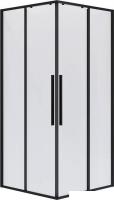 Душевой уголок Niagara NG-6822-34BLACK 80x80x195 (черный матовый/прозрачное стекло)