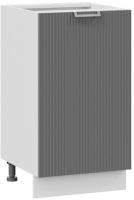 Шкаф напольный Трия Кимберли 1Н45 (белый/титан)