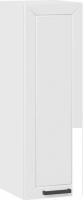 Шкаф навесной Трия Лорас 1ВВ3 с одной дверью (белый/холст белый)