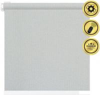 Рулонная электроштора НеоФьюжен Эден 250 140х250 левая (серый, белая фурнитура)