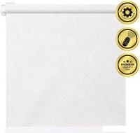 Рулонная электроштора НеоФьюжен Джерси 120х250 правая (белый, белая фурнитура)