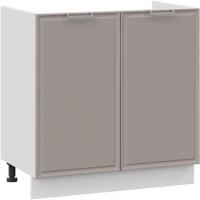 Шкаф напольный Трия Белладжио 1Н8М (белый/софт капучино)