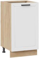 Шкаф напольный Трия Лорас 1Н45 (дуб крафт золотой/холст белый)