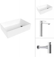 Умывальник Lauter 21518-1 + Moon 21СK81691C с сифоном 21635CH (хром)