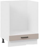 Шкаф напольный Трия Лорас 1Н6Б (белый/холст латте)