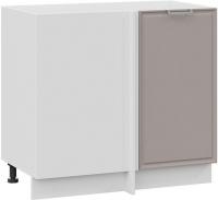 Шкаф напольный Трия Белладжио 1Н9У (белый/софт капучино)