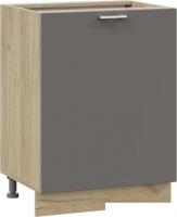 Шкаф напольный Трия Габриэлла 1Н6 с одной дверью (дуб крафт золотой/муссон)