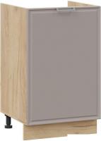 Шкаф напольный Трия Белладжио 1Н5М (дуб крафт золотой/софт капучино)