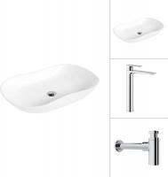 Умывальник Lauter 21570 + Reef 21CK8678C с сифоном 21635CH (хром)