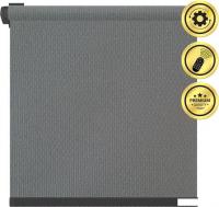 Рулонная электроштора НеоФьюжен Оливия 120х250 левая (маренго, черная фурнитура)