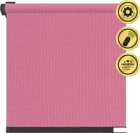 Рулонная электроштора НеоФьюжен Эден 200 230х200 левая (малиновый, черная фурнитура)